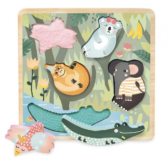 Michelle Carlslund - Touch and Feel Puzzle, Jungle