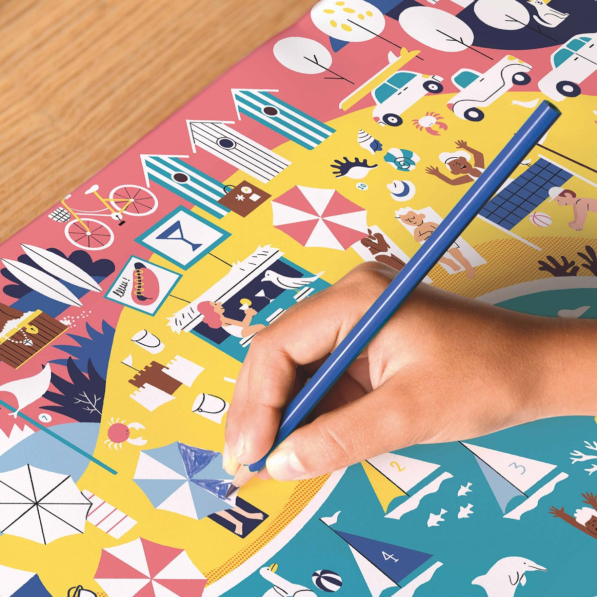 Colouring Poster Seaside