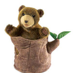 Bear in Tree Stump