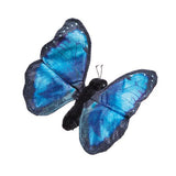 Blue Morpho Butterfly  Finger Puppet