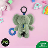 Zoo Crew Elephant Clip & Go Stroller Plush