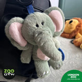 Zoo Crew Elephant Clip & Go Stroller Plush