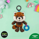 Zoo Crew Red Panda Clip & Go Stroller Plush