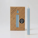 Candles 10% beeswax LIGHT BLUE - box of 12