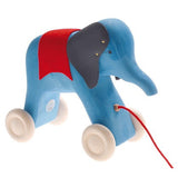 Pull Along Elephant Blue