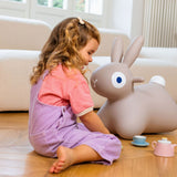 Hoppi - Bouncing Bunny Warm Grey