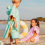 Beach / Bath Poncho Banana BLUE