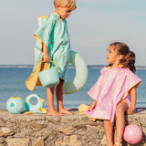 Beach / Bath Poncho Banana BLUE