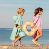 Beach / Bath Poncho Banana BLUE