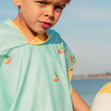 Beach / Bath Poncho Banana BLUE