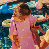 Beach / Bath Poncho Banana PINK