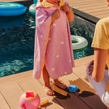 Beach / Bath Poncho Banana PINK