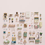 Wooden Doll House Indoor Furniture Sets Complete