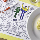 Schmouks - Mini Silicone Colouring Mat with 4 Pens