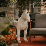 Realistic Plush, White Unicorn