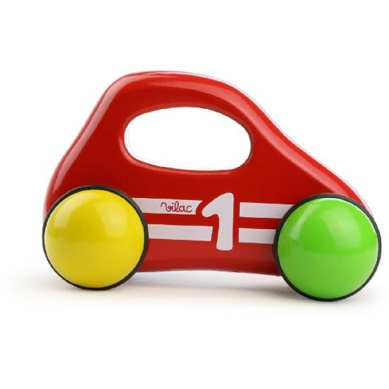 Vehicle - Baby Car With Handle, Red