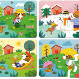 Puzzles - Four seasons, wood by Melusine Allirol