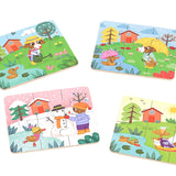 Puzzles - Four seasons, wood by Melusine Allirol