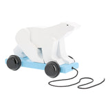 Pompon Pull Along Polar Bear
