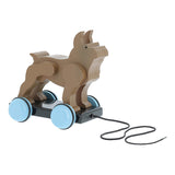 Pompon Pull Along Boston Terrier