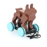 Pompon Pull Along Boston Terrier