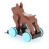Pompon Pull Along Boston Terrier