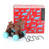 Pompon Pull Along Boston Terrier