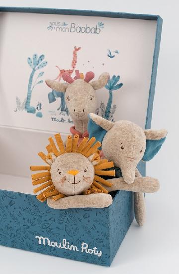 Sous Mon Baobab - Rattle Soft Toy (9 assorted)