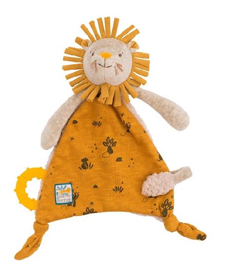 Sous Mon Baobab - Lion Cuddle Toy w/Pacifier Ring