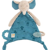 Sous Mon Baobab - Elephant Cuddle Toy w/Pacifier Ring