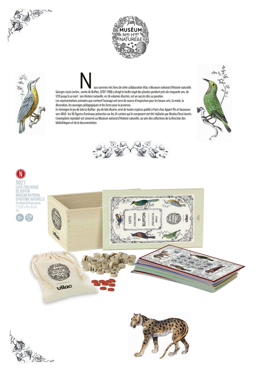 Museum national dHistoire naturelle - Buffon's Zoological Bingo Game 
