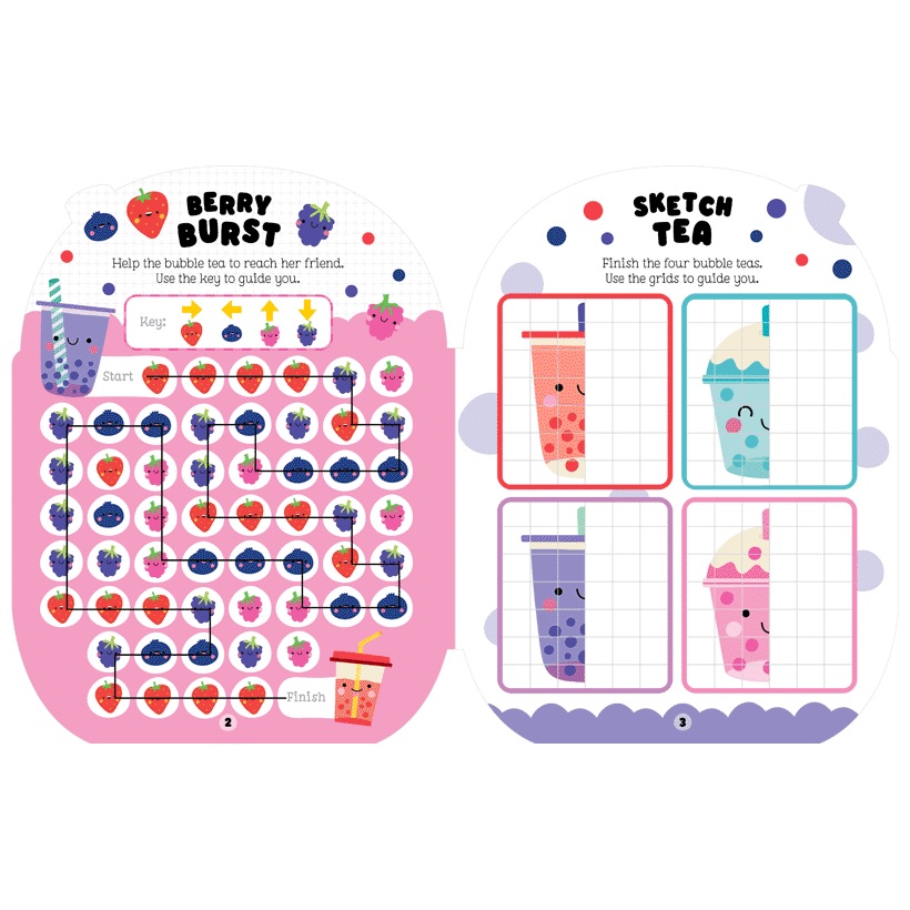 Shiny Stickers Bubble Tea Activity Book  PRE-ORDER FOR SEPTEMBER