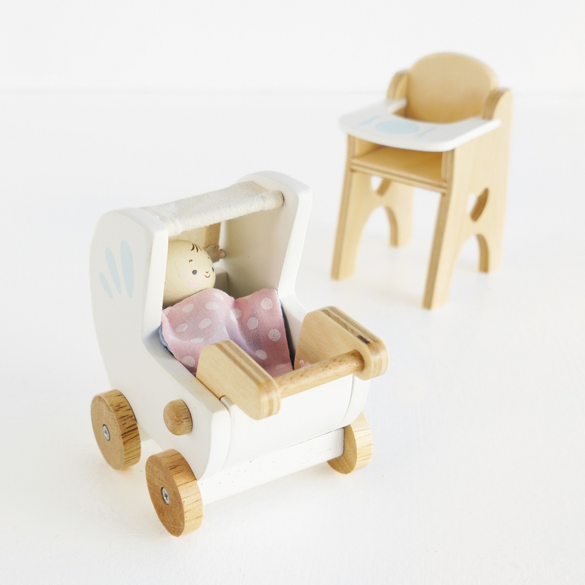 Doll House Furniture - Nursery and Baby Set 