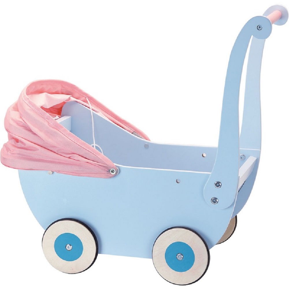 Petitcollin - Wood Pram for Doll up to 40cm WHILE QTY LAST