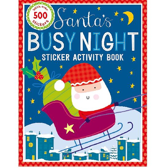 Santa's Busy Night Sticker Activity Book